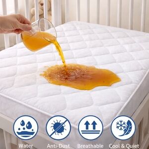 Ultra Fit Waterproof Crib Mattress Cover 28x52 in 70x130 cm Baby Protector